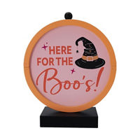 Tabletop 'Here for the Boo's!' Décor