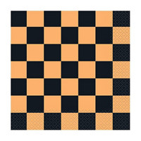 Halloween Checkered Square Lunch Napkins, 16 ct