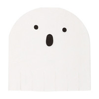 Halloween Ghost-Shaped Fringe Lunch Napkins, 16 ct
