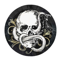 Low Profile Adult Halloween Plates, 7 in, 8