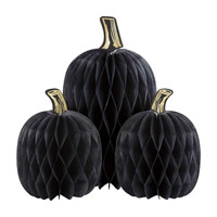 Unique Party! Honeycomb Pumpkin Centerpieces, 3 ct