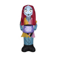 Night Before Christmas Sally with Trick or Treat Blow-Up Yard Decoration, 3.5 ft