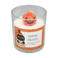 Top Shaped Candied Pumpkin Scented Candle, 7 oz