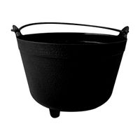 Witch Cauldron with Handle, Black