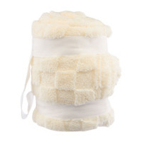 Ivory Color Plush Throw Blanket