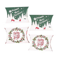 Adorable Christmas Pillow Boxes, Small, 4 ct, Assorted