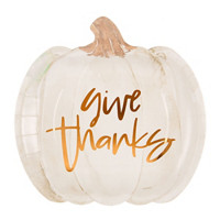 Thankful Harvest Pumpkins Plates, 9 in