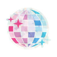 Decorative Vinyl Disco Ball Sticker