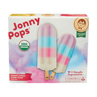 Jonny Pops, Organic Cotton Candy Cloud, 4 ct