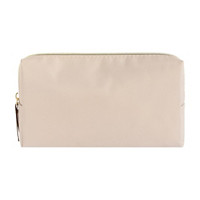 Ryder & Co Nylon Zippered Fashion Pouch, Beige