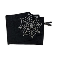 Halloween Web Table Runner, Black