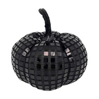 Halloween Sequined Soft Pumpkin, Black