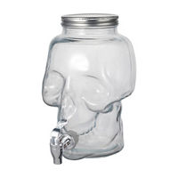 Glass Drink Dispenser with Lid