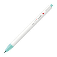 Zebra CLiCKART Retractable Marker Pen, Aqua Blue, 0.6