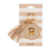 'R' Initial Bag Charm, Assorted