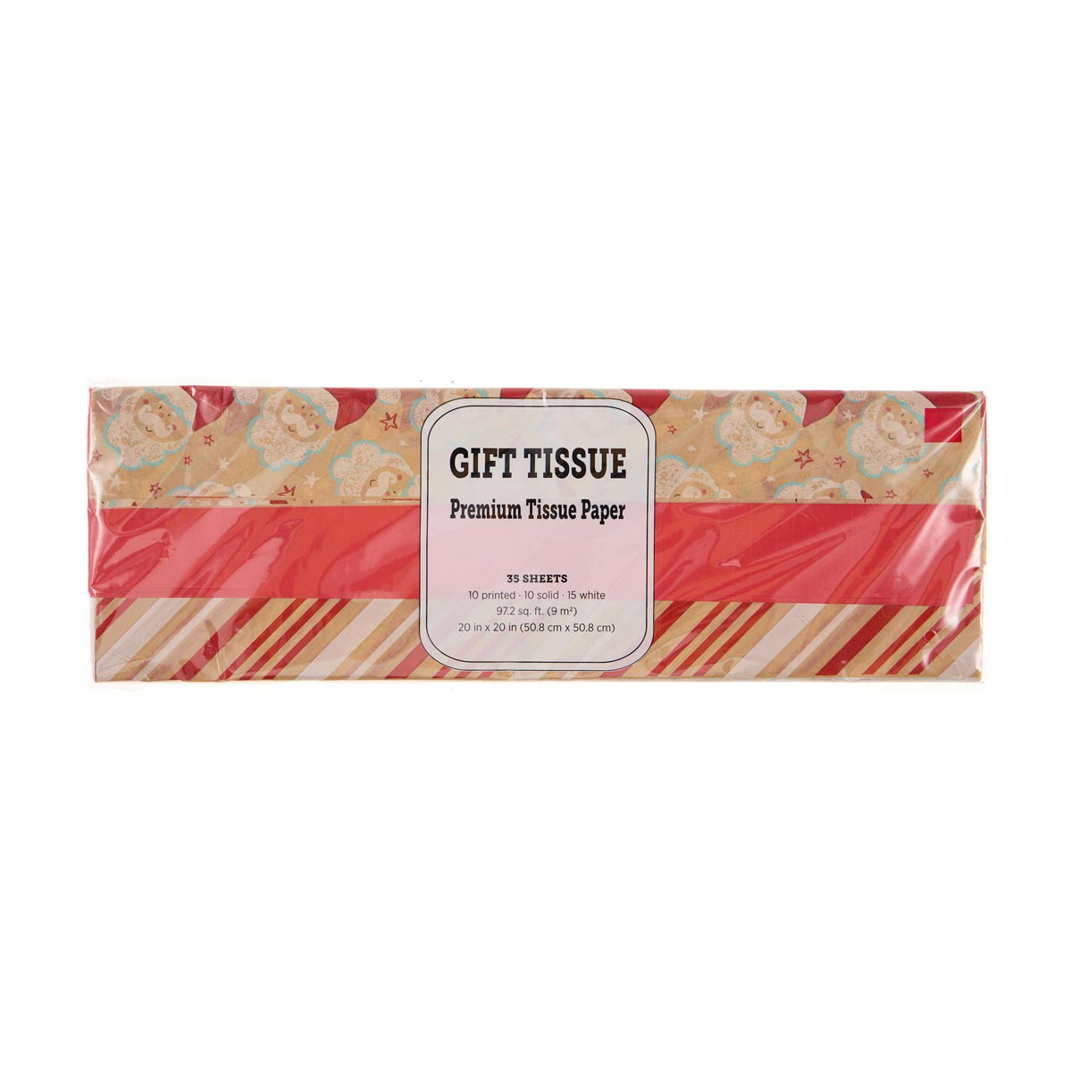 ChristmasPrint Premium Gift Tissue Paper in Three Designs, 35 Sheets, Assorted