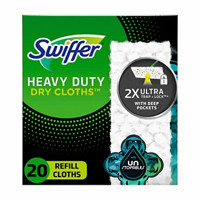 Swiffer Heavy Duty Dry Refill Cloths, 20 ct