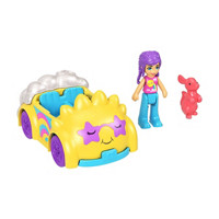 Mattel Polly Pocket with Car and Pet Animal Set, Assorted