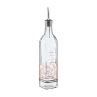 Fall 'Autumn Leaves & Pumpkins Please' Glass Oil Dispenser Bottle