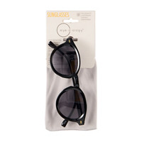 Eye-d-ology Sunglasses, Oval Frame with Black Lens