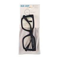 Eye-d-ology Blue Light Glasses, Black Frame