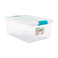 Sterlite Storage Bin with Latch, 15 qt