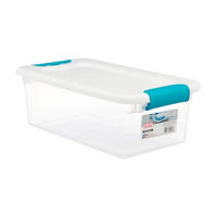 Sterlite Storage Bin with Latch, 6 qt