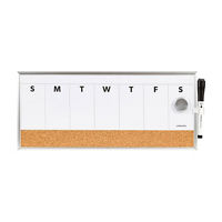 U Brands Magnetic Dry Erase Weekly Calendar Board