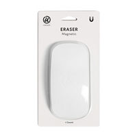 U Brands Magnetic Dry Erase Board Felt Eraser, 4.5x2.25x1 in., 2-Tone White and Green