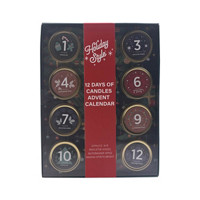 Holiday Style 12 Days of Candles Advent Calendar Set