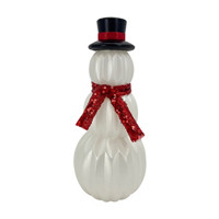 Christmas Metallic Snowman Décor, 12 in