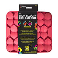 Spunky Pup The Slow Feeder + Lick Pad Duo for Dog & Cat, Assorted