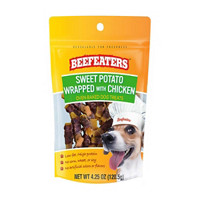 Beefeaters Oven-Baked Dog Treats, Sweet Potato Wrapped with Chicken, 4.25 oz