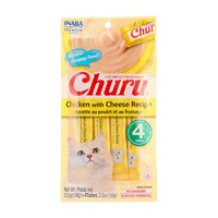 Inaba Churu Cat Treats, Chicken with Cheese Recipe, 4 ct