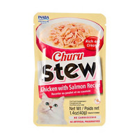 Inaba Churu Stew Cat Treats, Chicken with Salmon Recipe, 4 ct