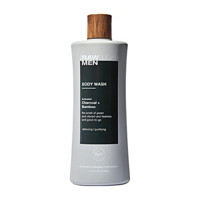 Raw Sugar Men's Body Wash, Charcoal + Bamboo,