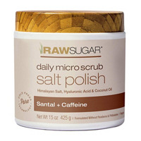 Raw Sugar Daily Micro Scrub Salt Polish, Santal