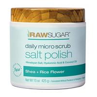 Raw Sugar Daily Micro Scrub Salt Polish, Shea