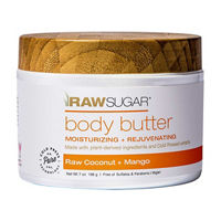 Raw Sugar Body Butter, Raw Coconut + Mango, 7 oz