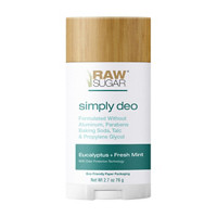 Raw Sugar Simply Deo, Eucalyptus + Fresh Mint, 2.7 oz