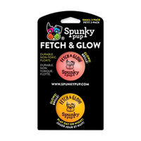 Spunky Pup Fetch & Glow Balls, Small, 2 ct, Assorted
