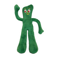 Art Clokey Gumby Plush Dog Toy, Green