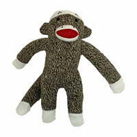 Sock Monkey Dog Toy