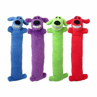 Loofa Plush Dog Toy, Small, Assorted