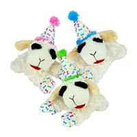 Lambchop Plush Birthday Dog Toy, Assorted