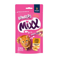 Bonkers Mixx Tender Chicken Flavor Creamy Tube Cat Treats, 4 ct