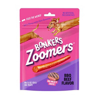 Bonkers Zoomers BBQ Beef Flavor Dog Treats, 5.6 oz
