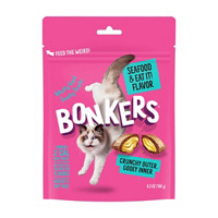 Bonkers Seafood Flavored Cat Treats, 6.3 oz