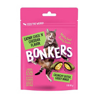 Bonkers Catnip, Chick 'N' Cheddar Cat Treats, 3 oz