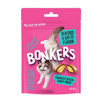 Bonkers Seafood Flavored Cat Treats, 3 oz